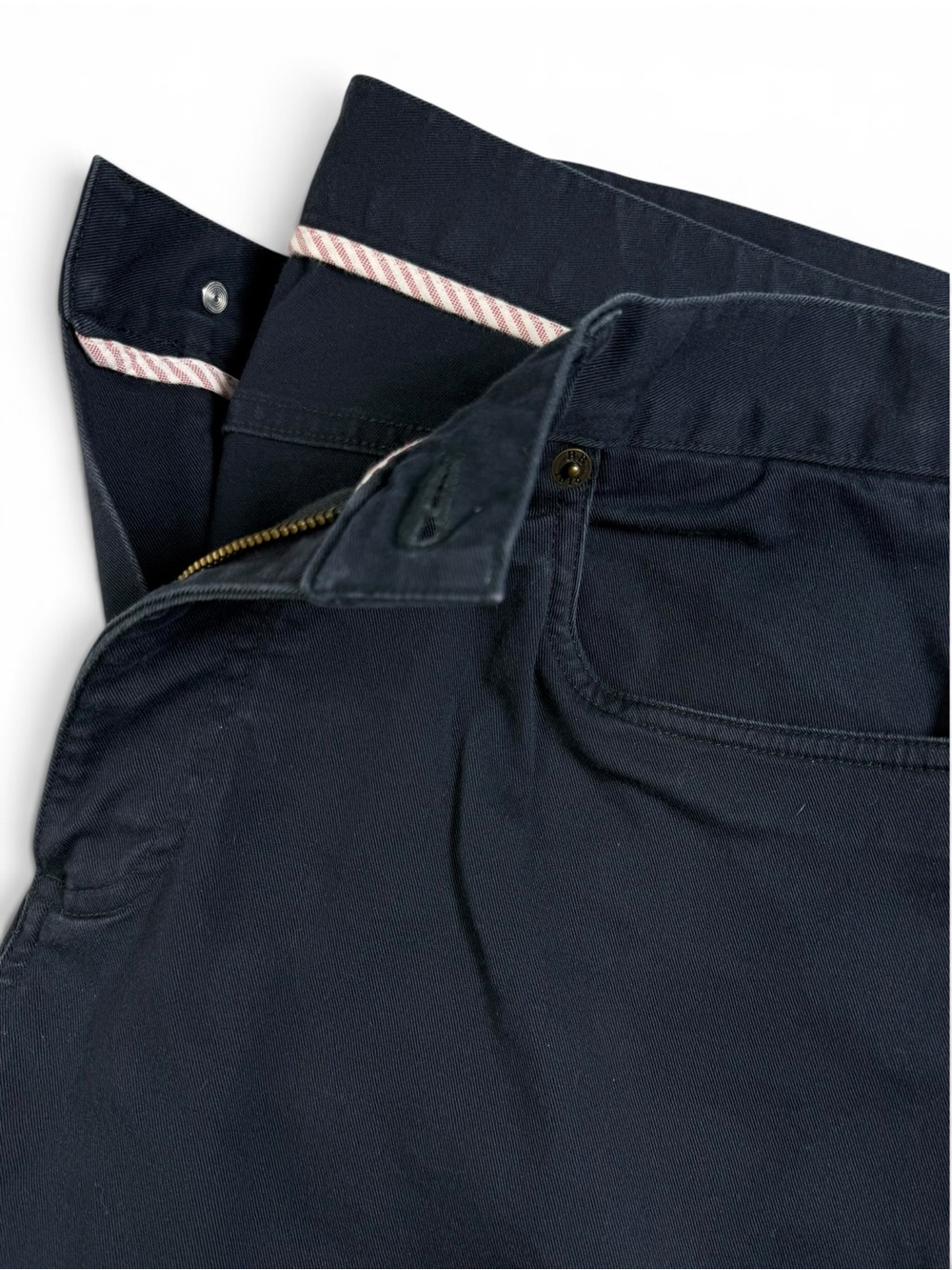 Brooks Brothers Stretch Cotton 5-Pocket Pants Navy 35x32